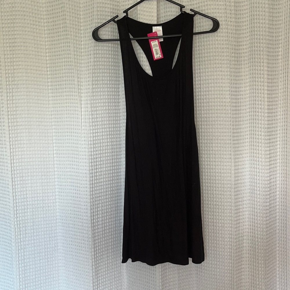 Black swim suit cover up